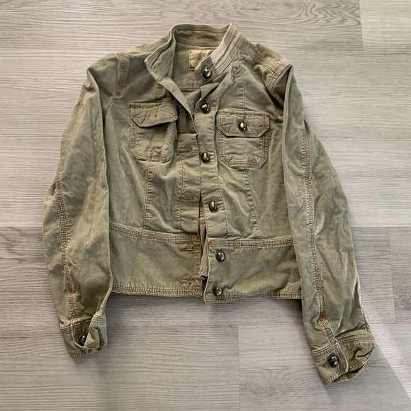 Old Navy Tops - Vintage Old Navy Buckle Back Military Knobb Coat